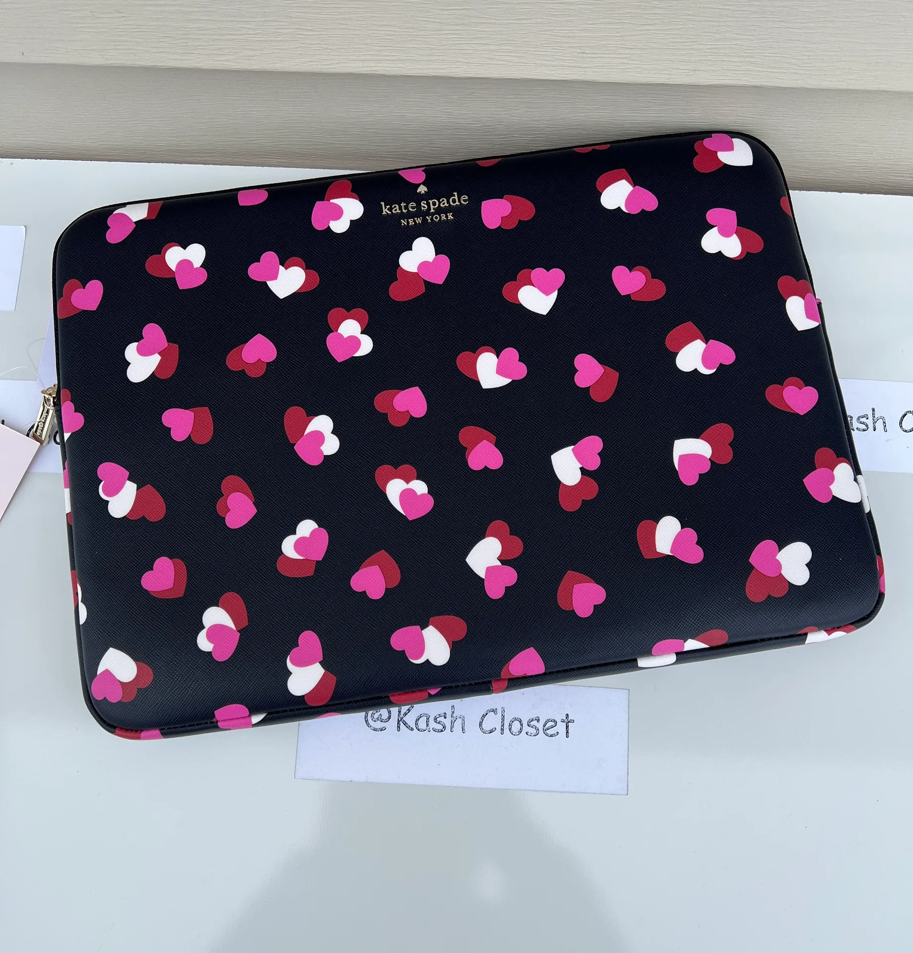 Staci heart print Universal 15" Laptop Sleeve - Image 3