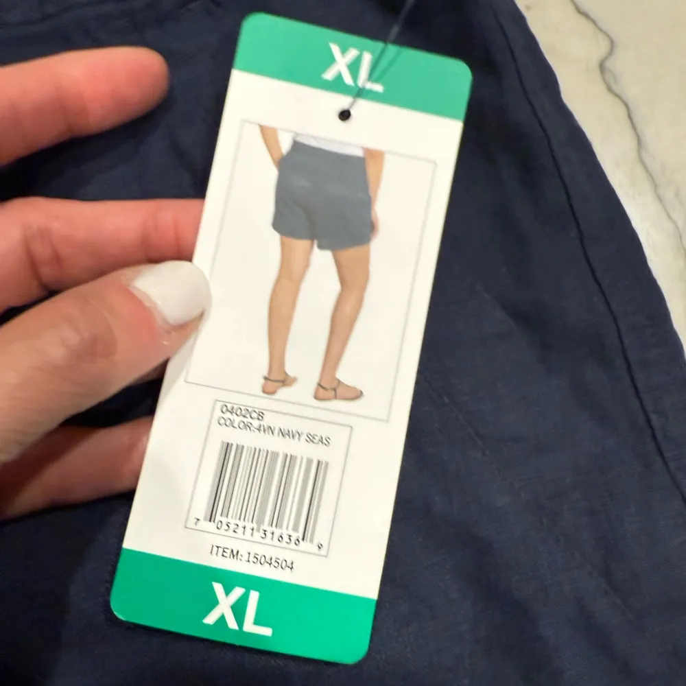 Nautica Women's Linen Blend Pull-On Short (X-Large, Navy Seas) - Image 10