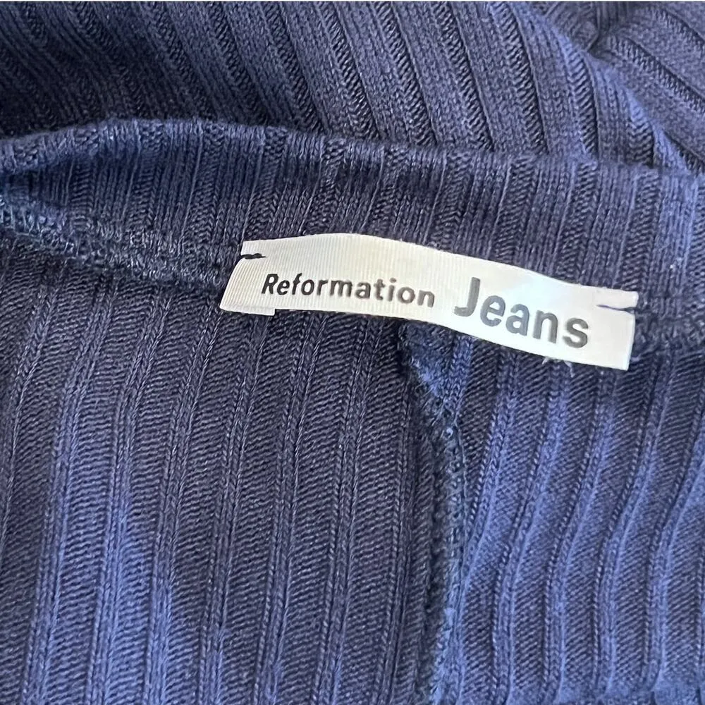 Reformation Jeanne Rib Knit Dress Size Small - Image 5