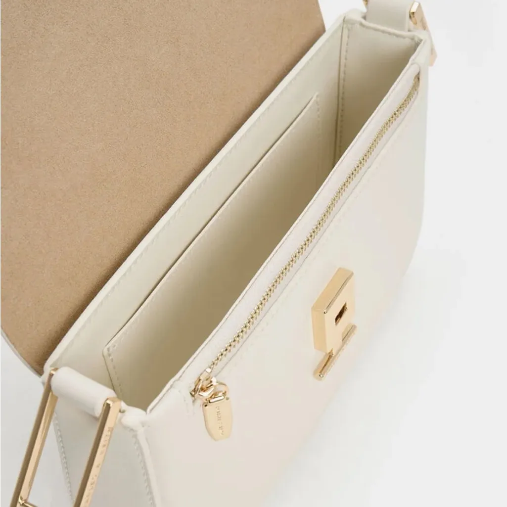 CHARLES & KEITH Koa Square Push-Lock Shoulder Bag - Image 10