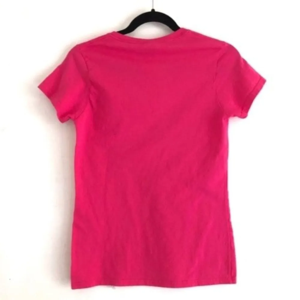 Dinosaur T-Shirt S Juniors Pink T-Rex Graphic Love Funny - Image 4