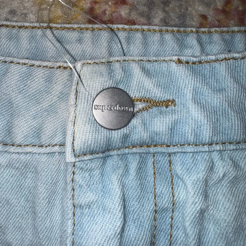 superdown  Light Blue Denim Skirt - Image 2