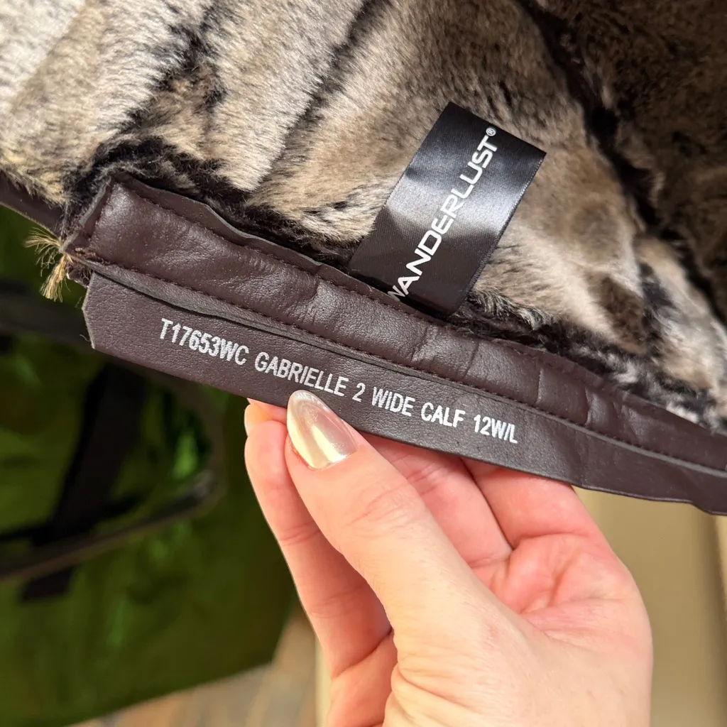 Wanderlust Gabrielle 2 Wide Calf women's boot in dark brown Knee - Image 3