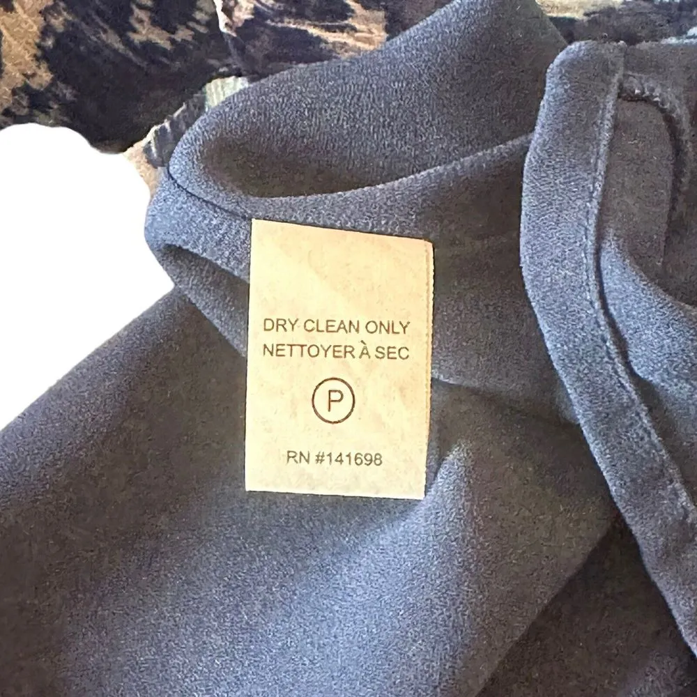 Ramy Brook 100% Silk Tiered Mini Dress Blue Women Size M Ruffle‎ Layered - Image 9