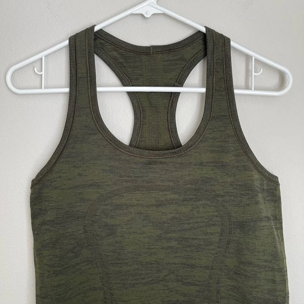 Lululemon Green Swiftly Tank Top (Size 6) - Image 2