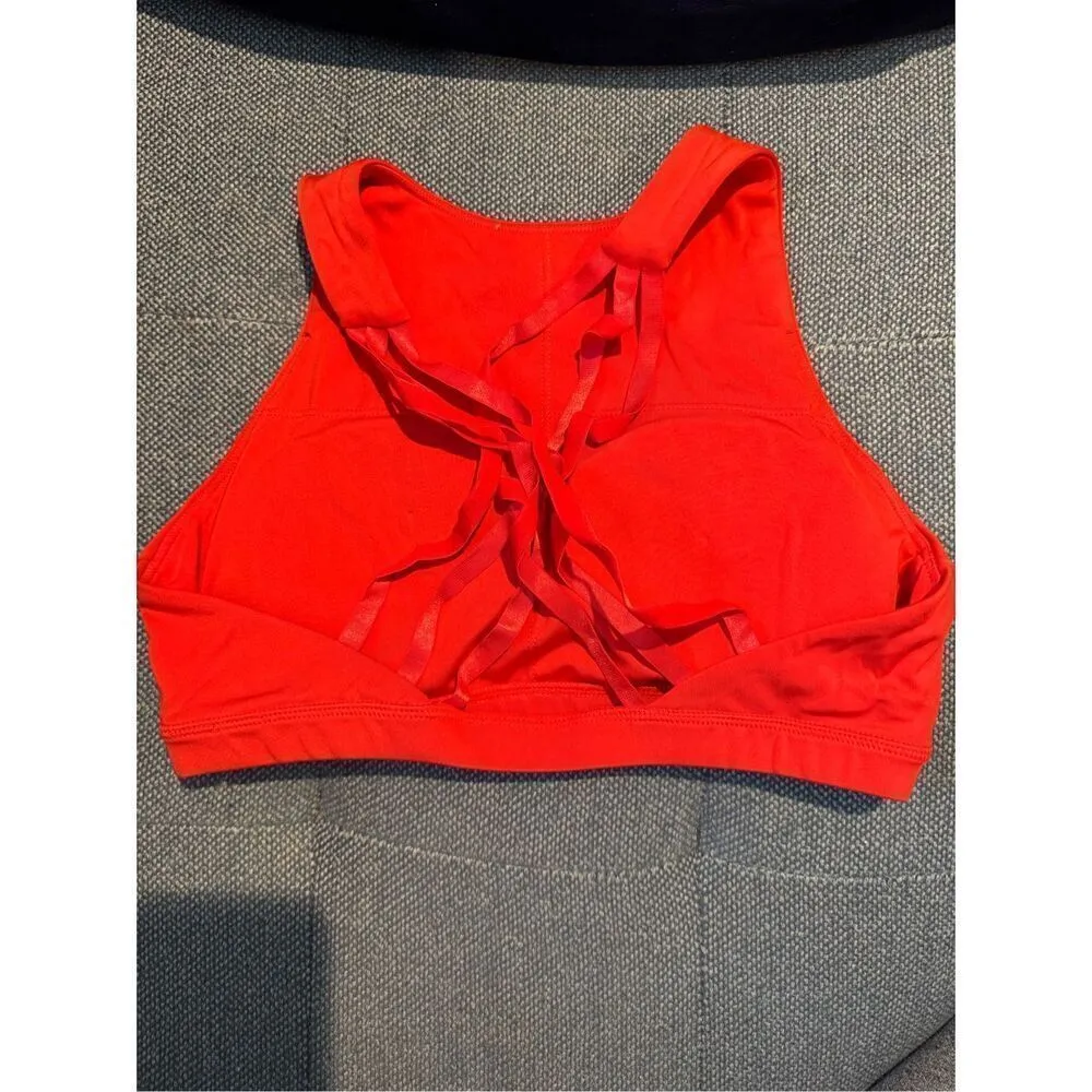 Flag nor Fail vivid red sport bra size medium excellent condition Red - Image 4