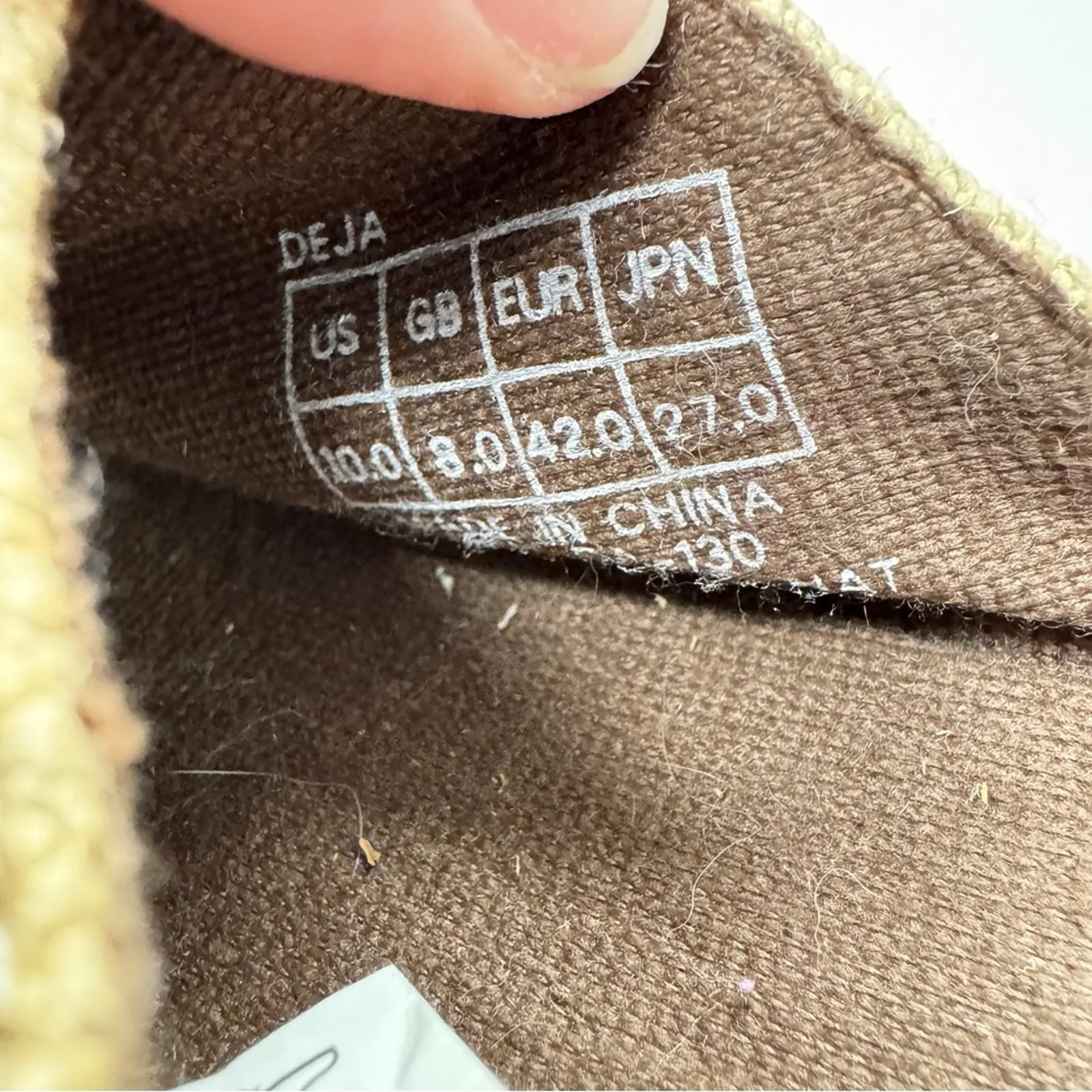 Deja Shoes Tan Hemp Slide Sandals Women’s 10 Casual Beachy Summer Vacation Flats - Image 9