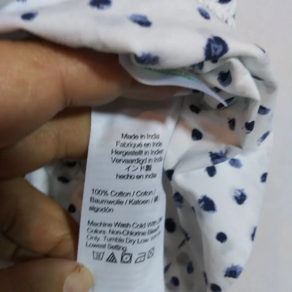 J. Crew Cinched-waist Cotton Poplin Tank Top In Dot Vacation Summer Size Small - Image 7