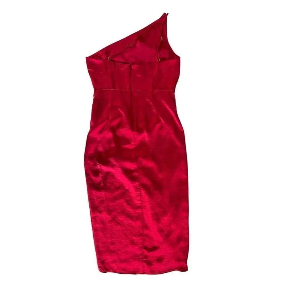 Lovers and Friends‎ Renata Midi Dress in Cherry Red - Image 3