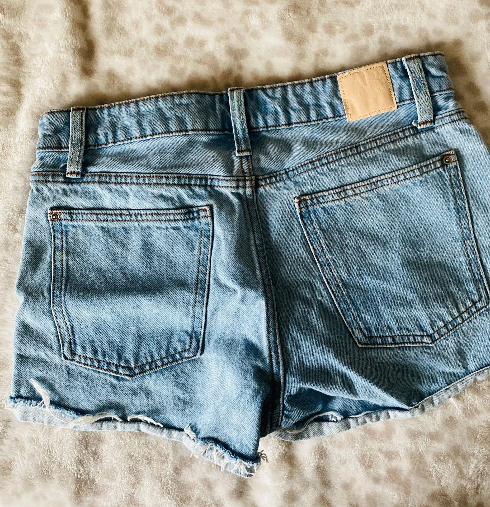 ZARA Blue Jean Shorts - Image 3