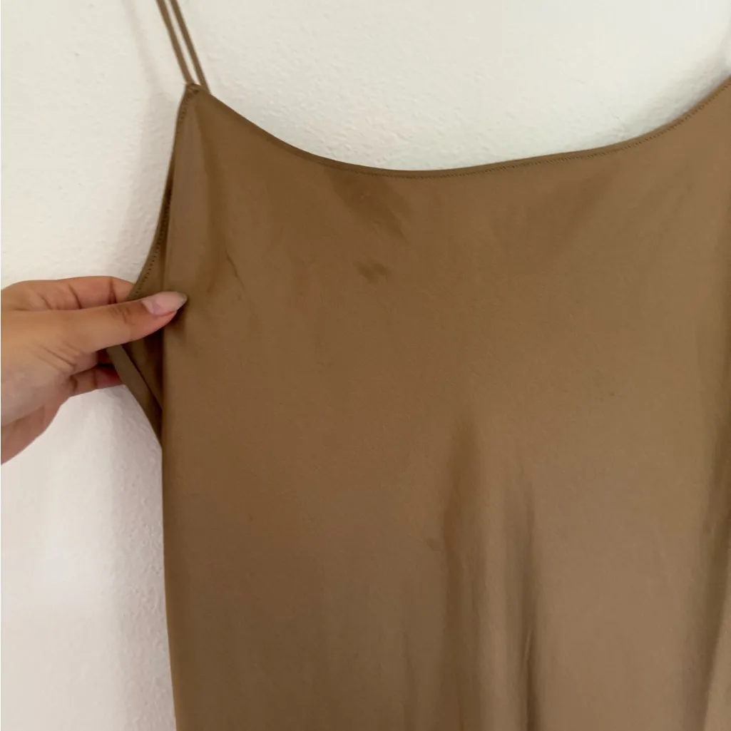 NWT JCrew flawed Camel Tan Slip Dress - Image 7