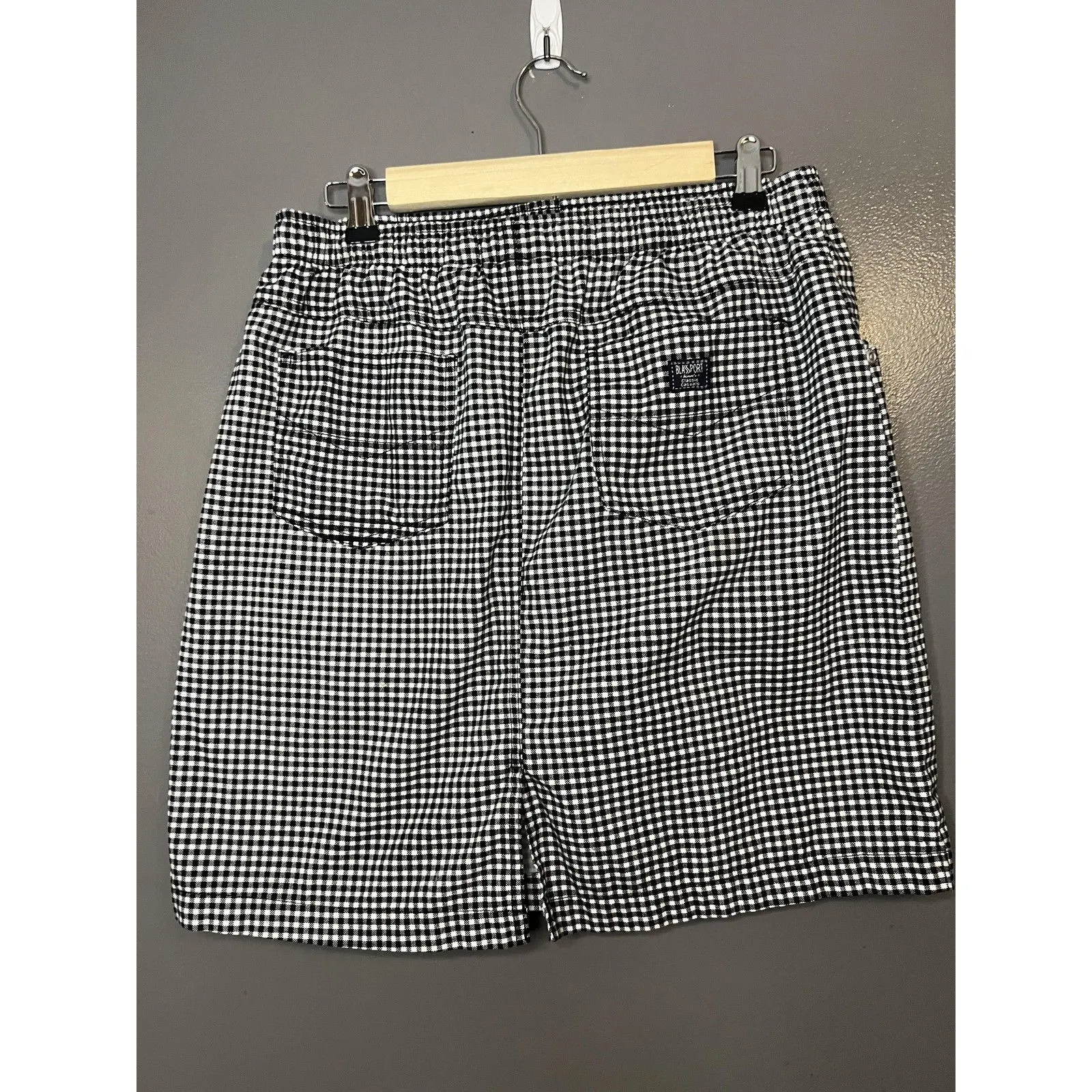 Blassport Skirt Womens 10P Black White Gingham Check Cotton Petite Casual - Image 3