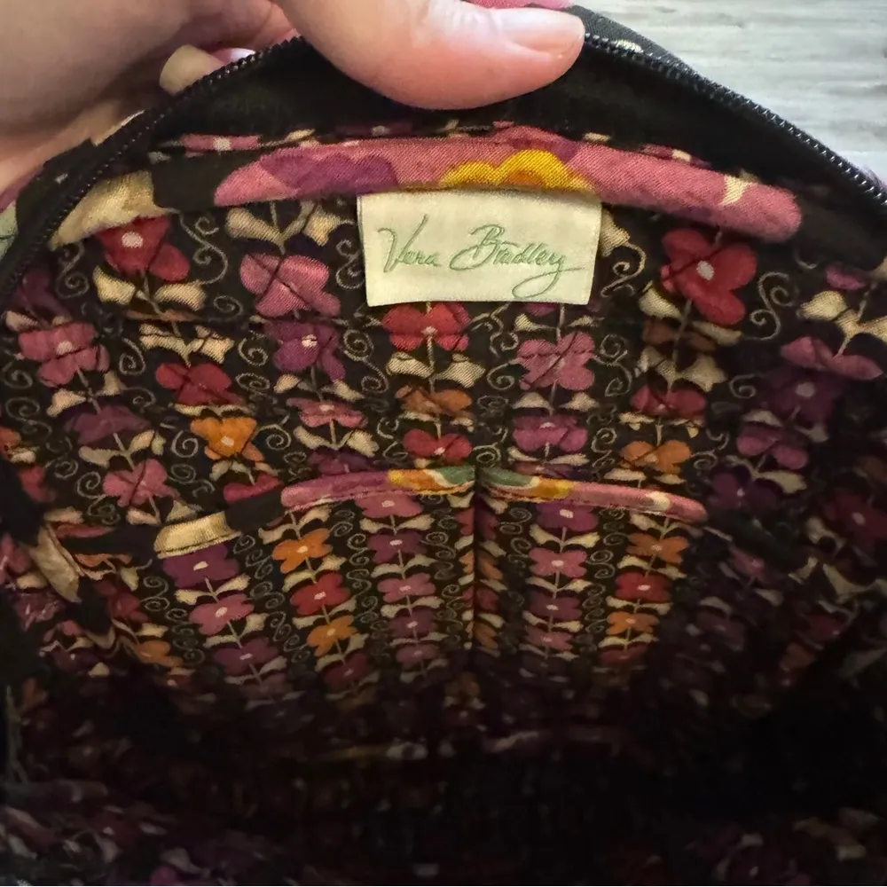 Vera Bradley Mini Quilted Backpack Purse Suzani 2011 Floral - Image 6