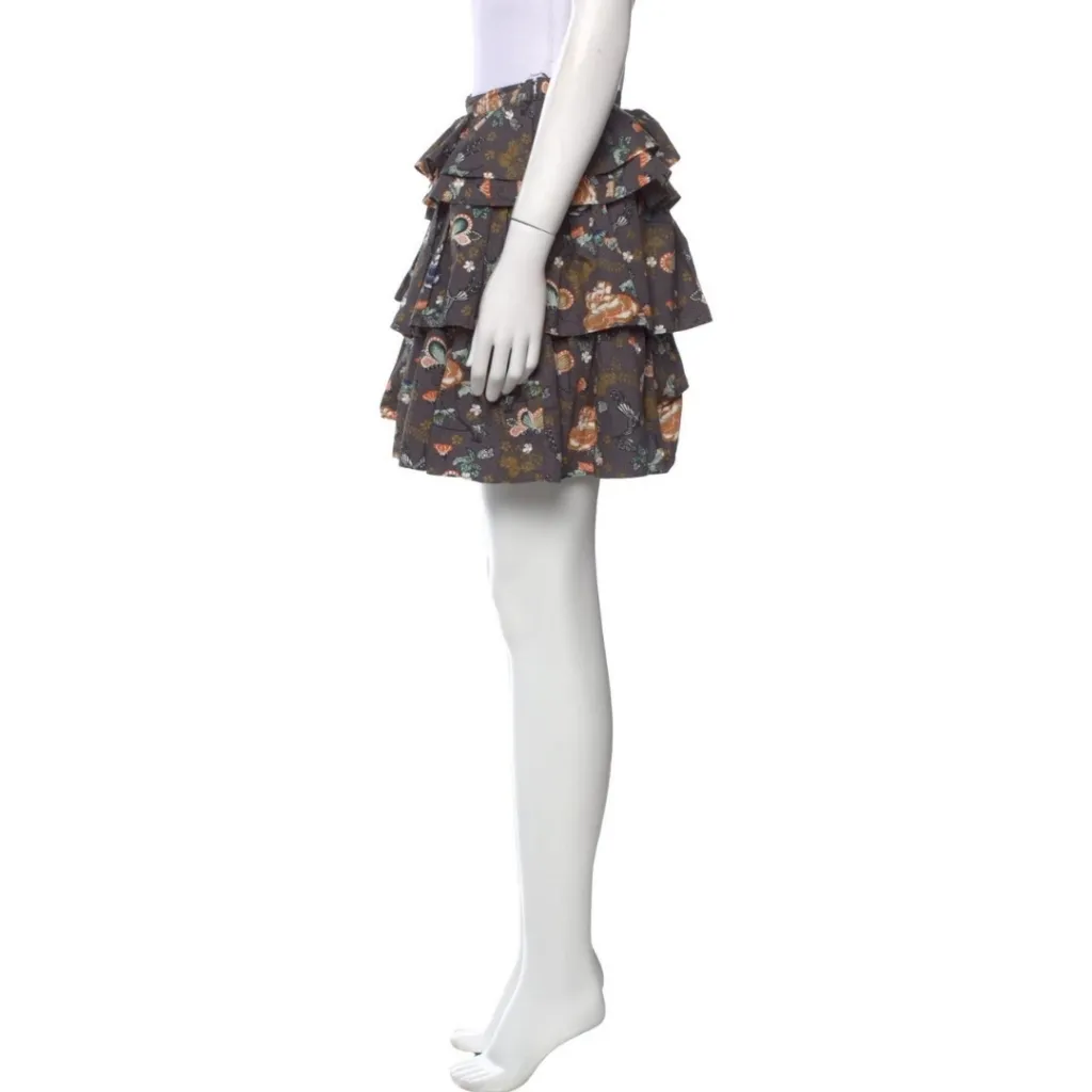 Ulla Johnson AlyssaFloral Print Mini Skirt Size: S - Image 8