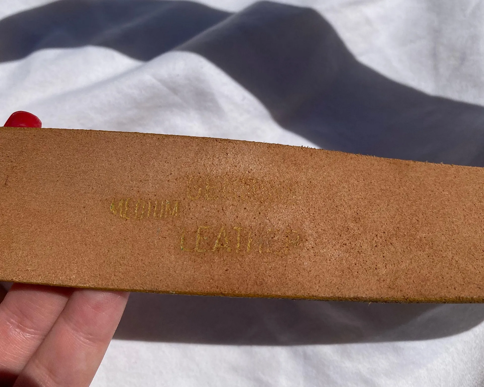 Leather Belt Tan - Image 2