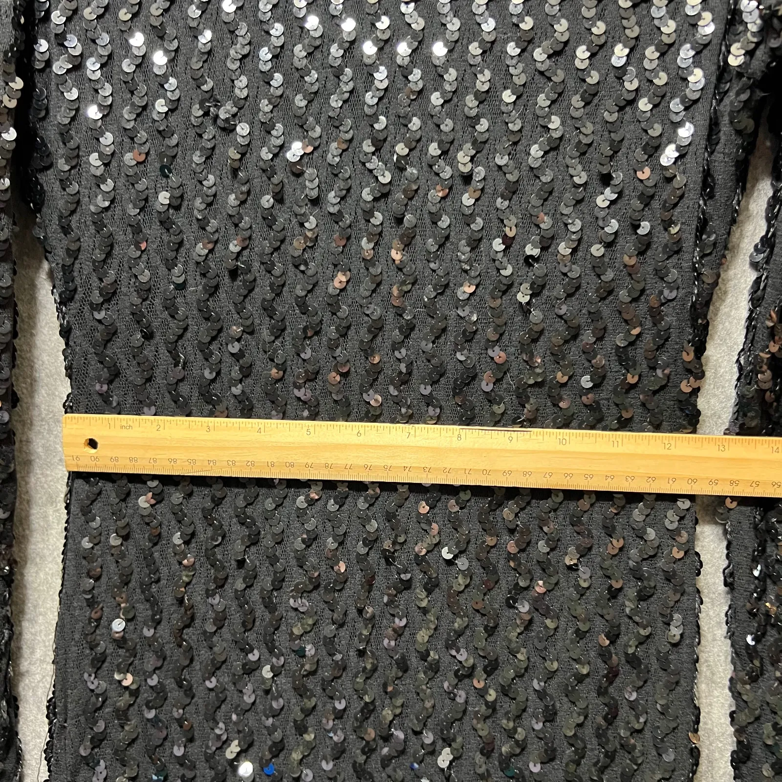 Vintage‎ Climax David Howard Black Sequin Dress 7/8 Long Sleeve Party Cocktail - Image 4