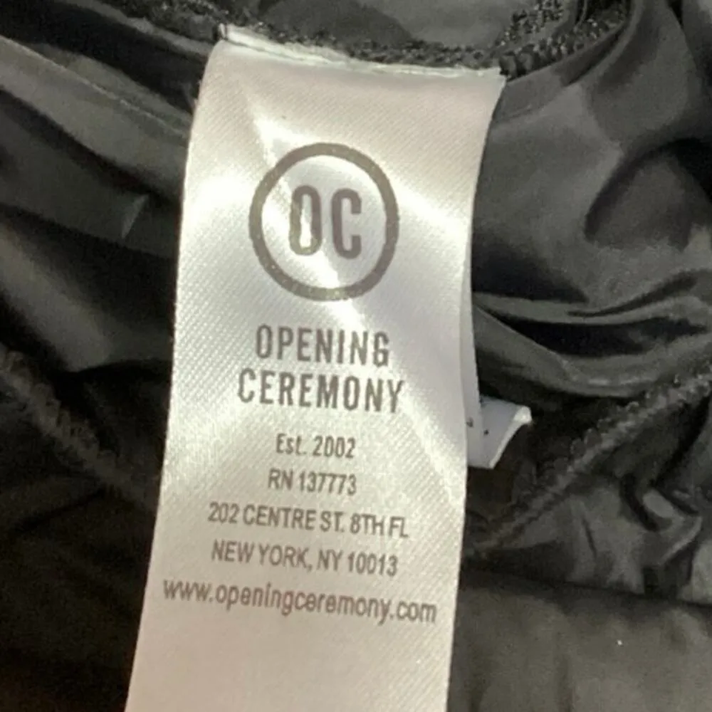 Opening Ceremony Black Windbreaker Parachute Zipper Crop Trousers Rain Pants XS - Image 5