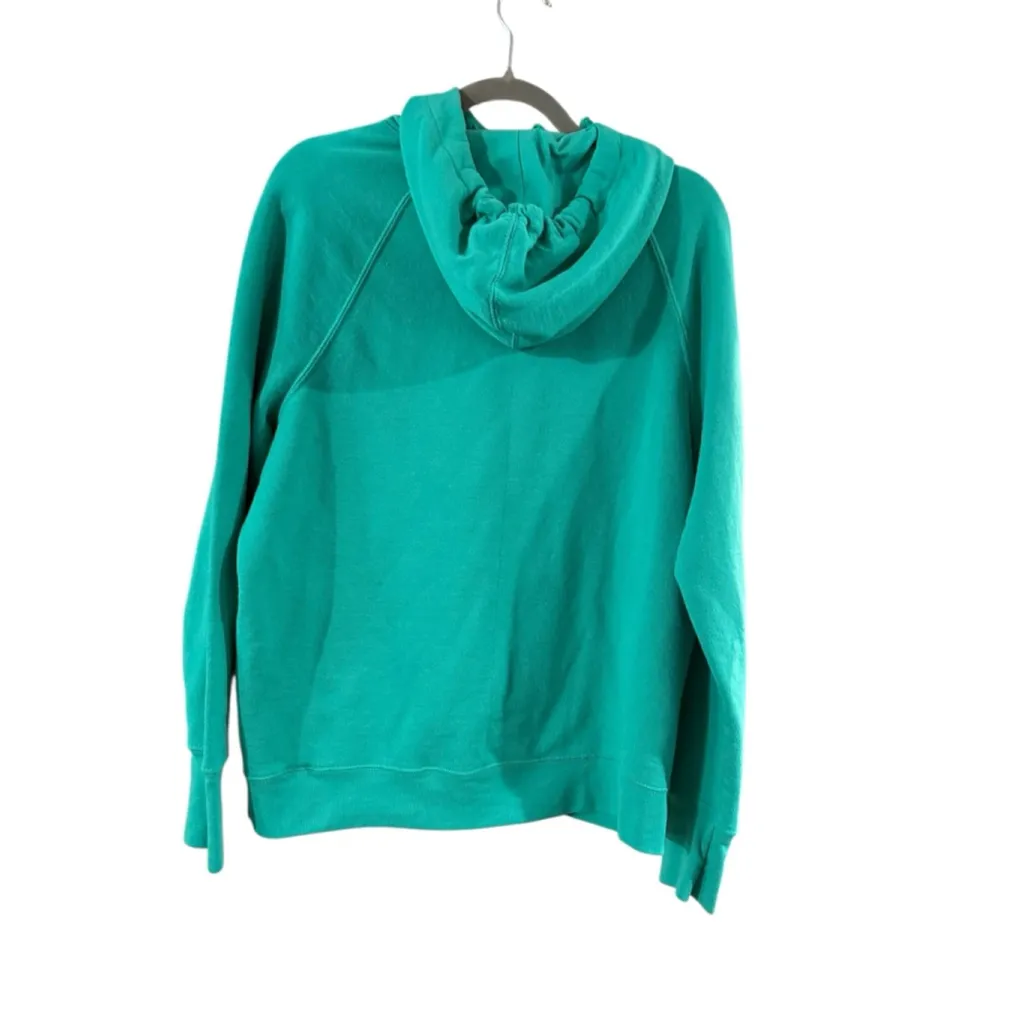 Women's Champion Green Hoodie with Pink Logo, Size L - Image 4