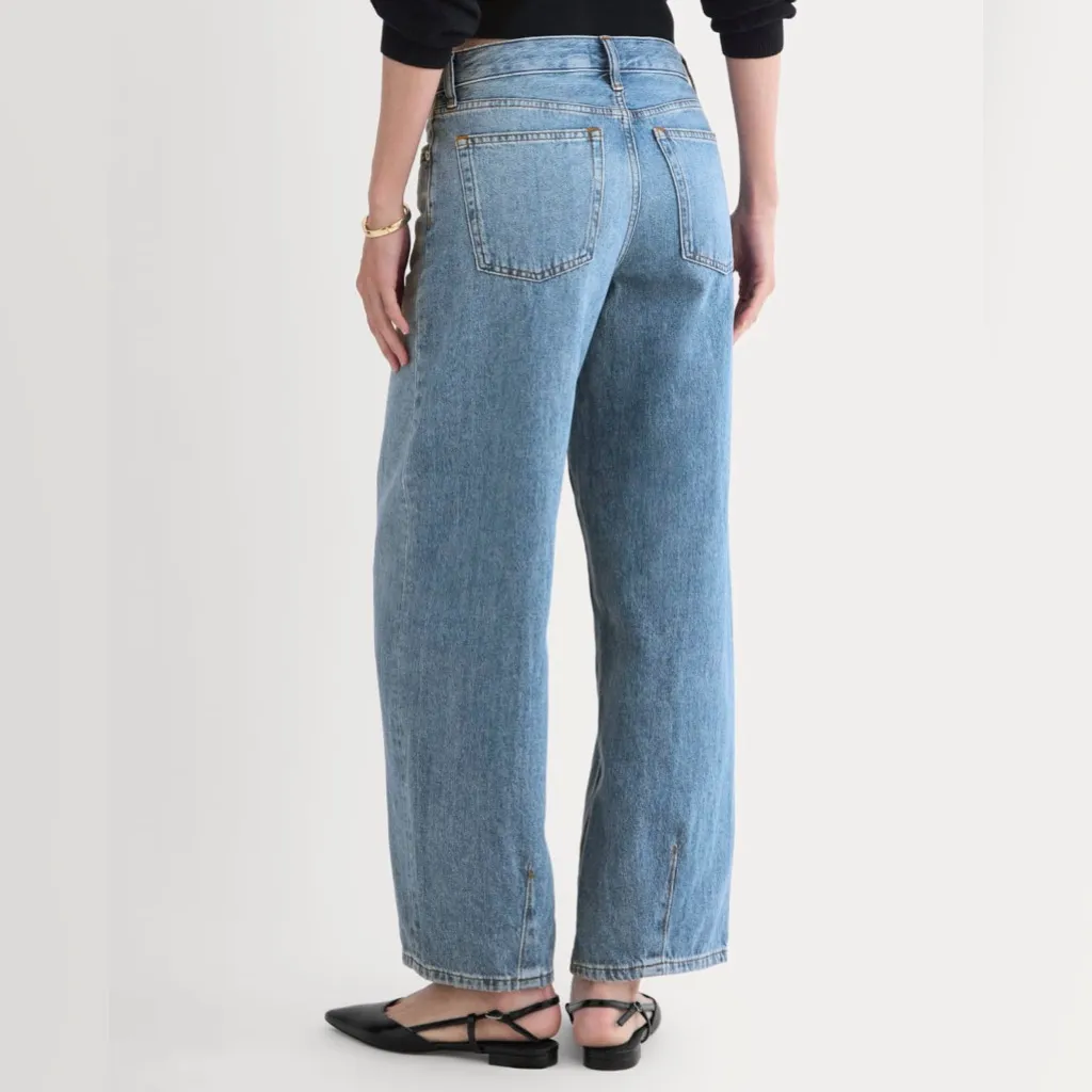 Everlane Loose Curve Jean in Tungsten Bright, Size 28 - Image 4