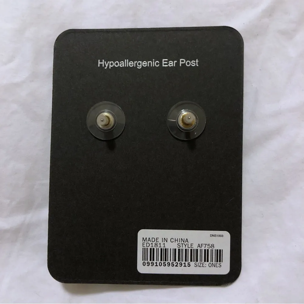 J. Crew Crystal open circle earrings, NWT - Image 2