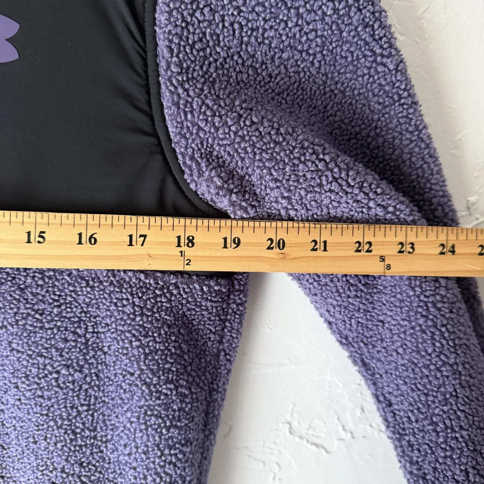 Under Armour Pullover Womens Small Fleece‎ Golf Snap Placket Sherpa Warm Cozy - Image 6