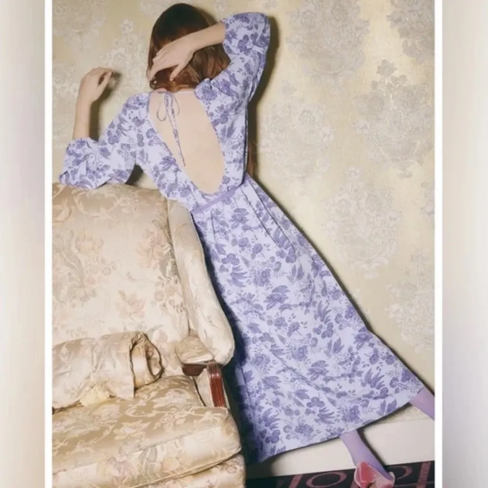 Hill House Simone Maxi Dress in Lilac Floral - Image 2