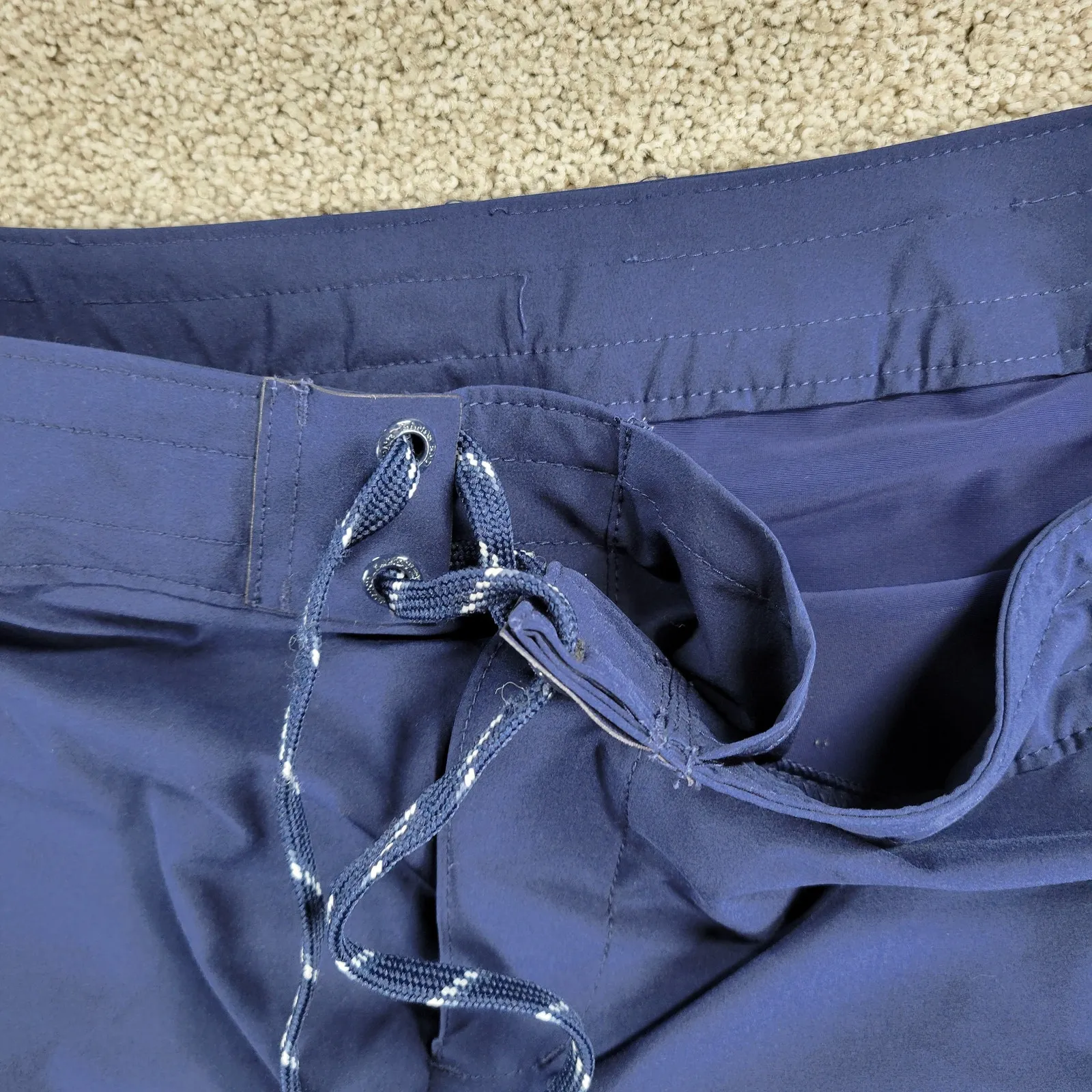 Lands End Womens Board Swim Shorts 20 Blue Drawstring Stretch Pool Beach Summer Size undefined - Image 2