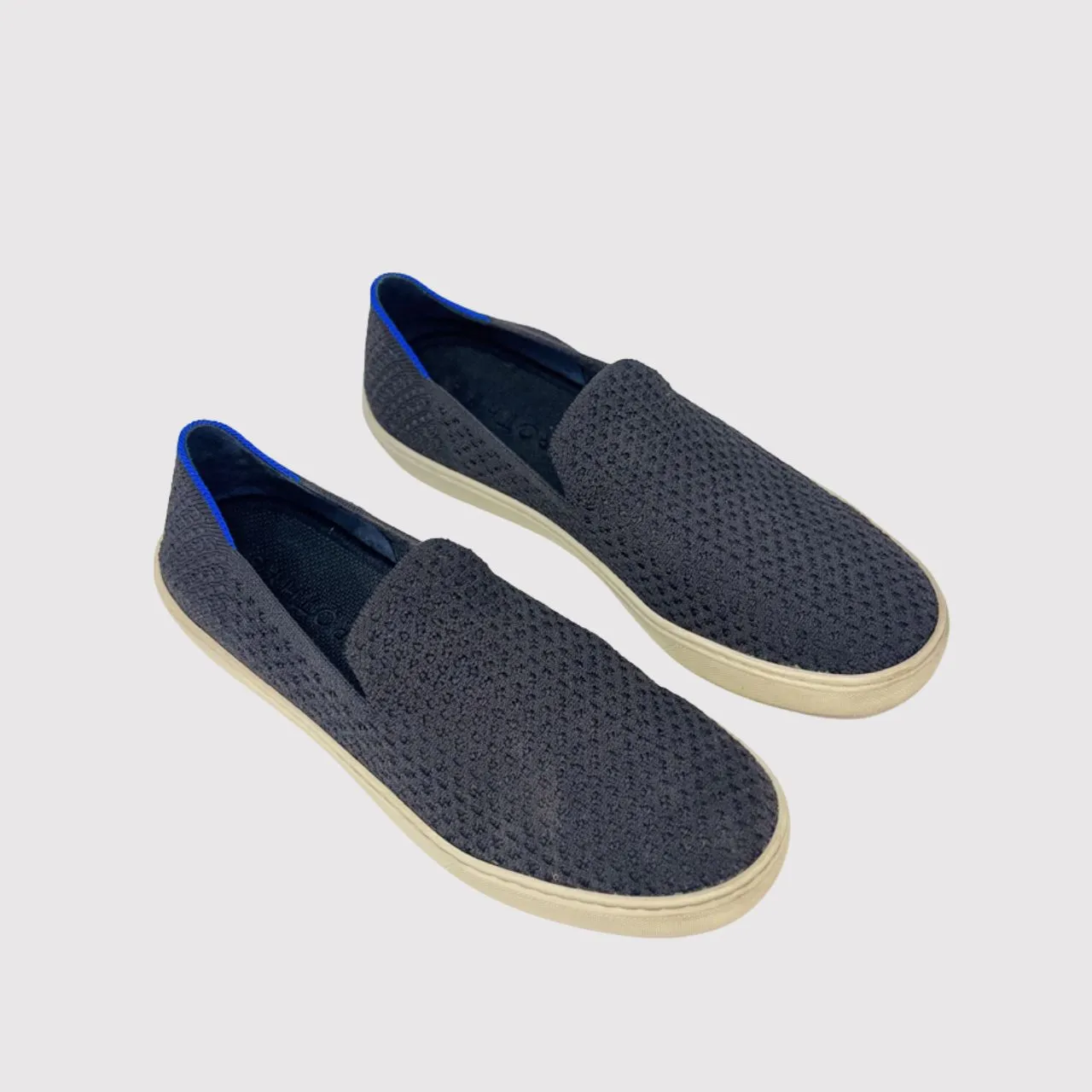 Rothys Womens Shoes Black The Original Slip On Sneakers Comfort Loafer US 9.5 Blue - Image 2