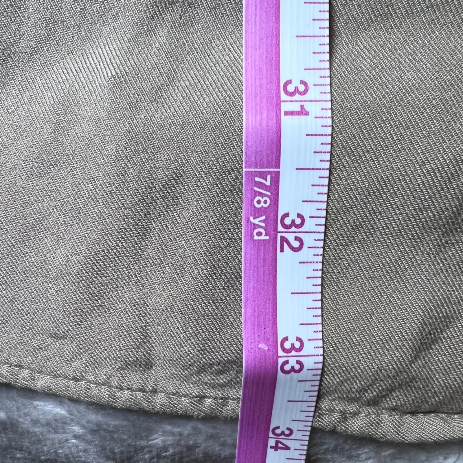 Japna Shirt Dress Womens XL Beige Button Front Roll Tab Sleeve High Low Casual - Image 13