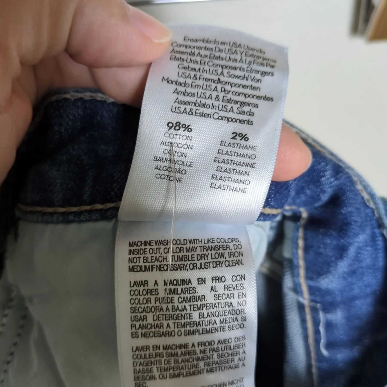 MOTHER Superior High Waisted Smokin Double Ankle in Broken Record Women's 26 Blue - Image 7