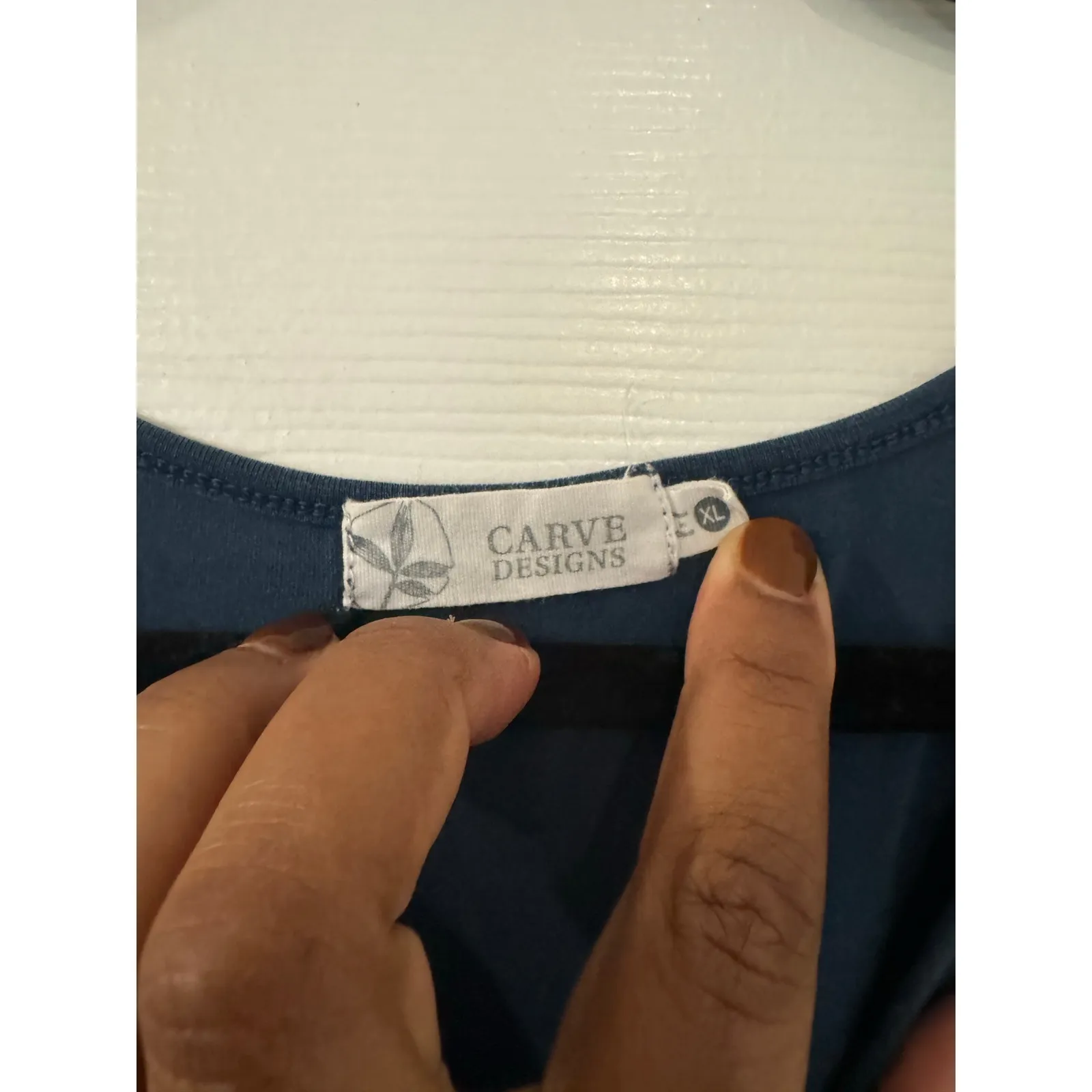 Carve Designs Blue Sleeveless Wrap Style Dress Pockets Stretch Size XL - Image 6