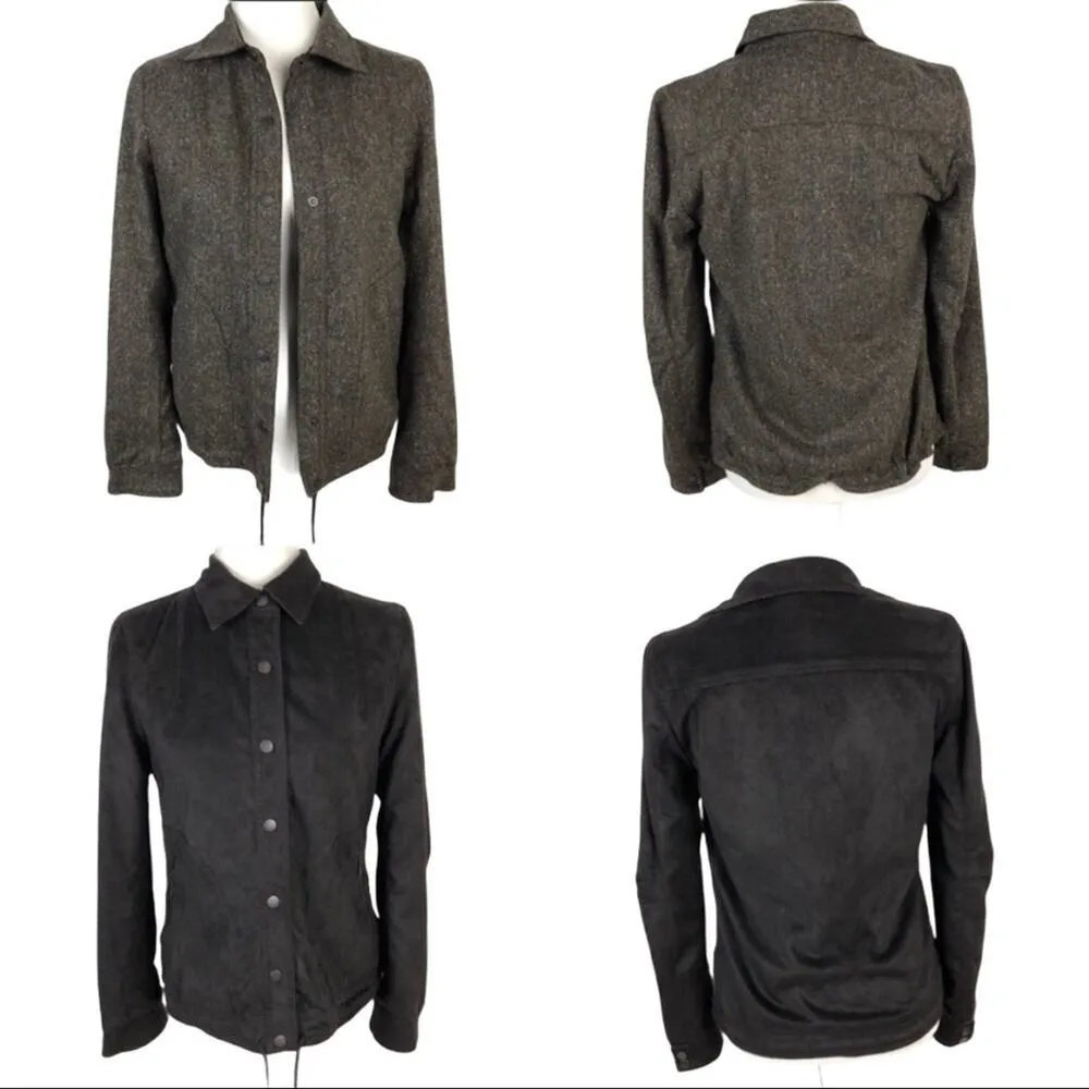 Yansi Fugel Reversible Wool/Silk Brown Jacket XS - Image 10