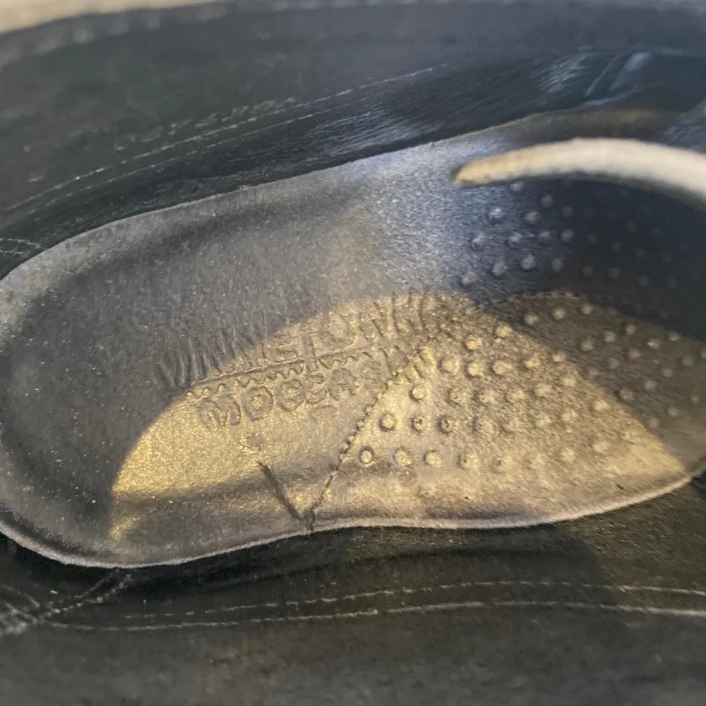 Minnetonka Lace Up Leather Suede Blue Chukka Women’s Moccasins Sz 8 - Image 6