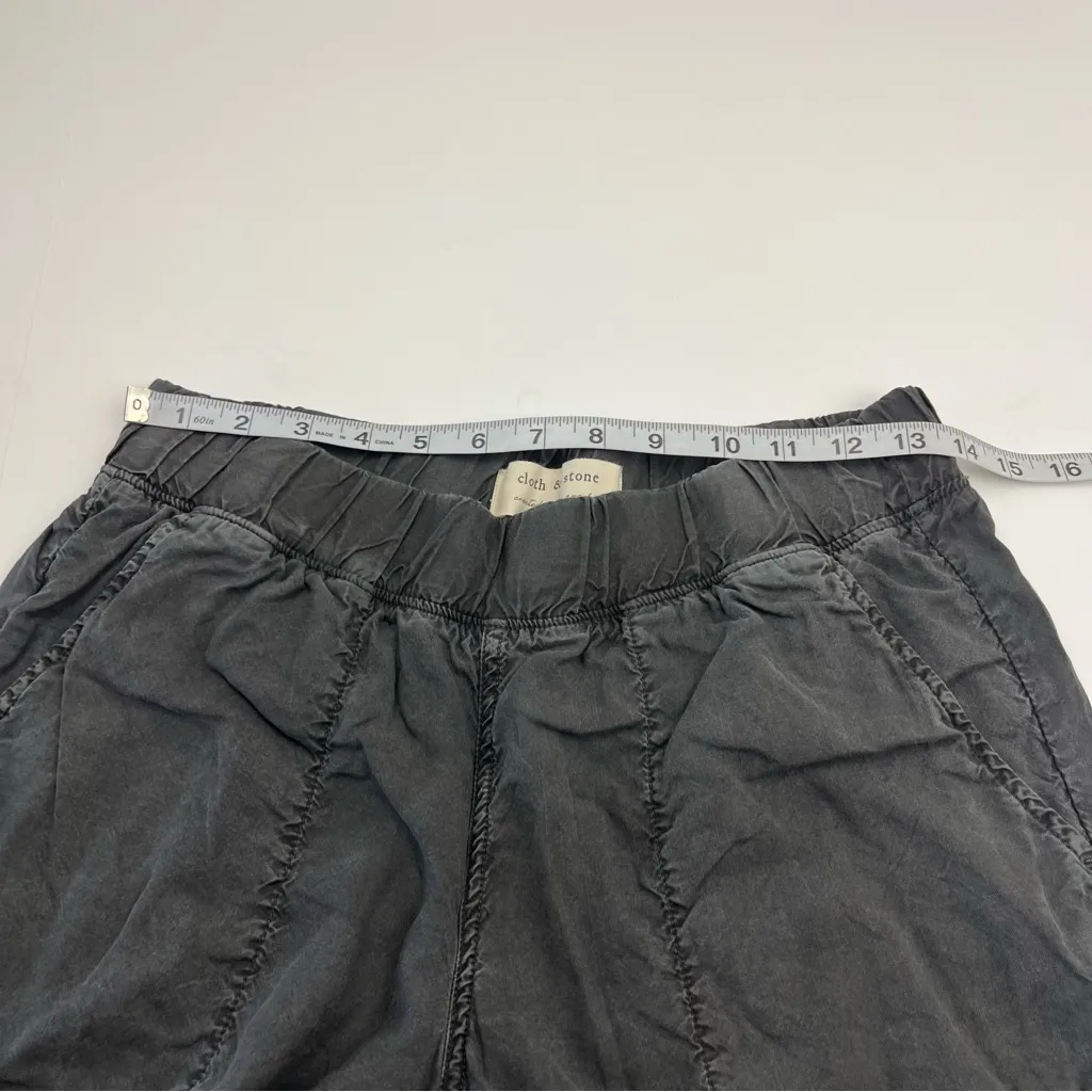 Cloth & Stone Faded Black Grey Gray Womens‎ Wide Leg Cropped Pant Size XS *FLAW - Image 5
