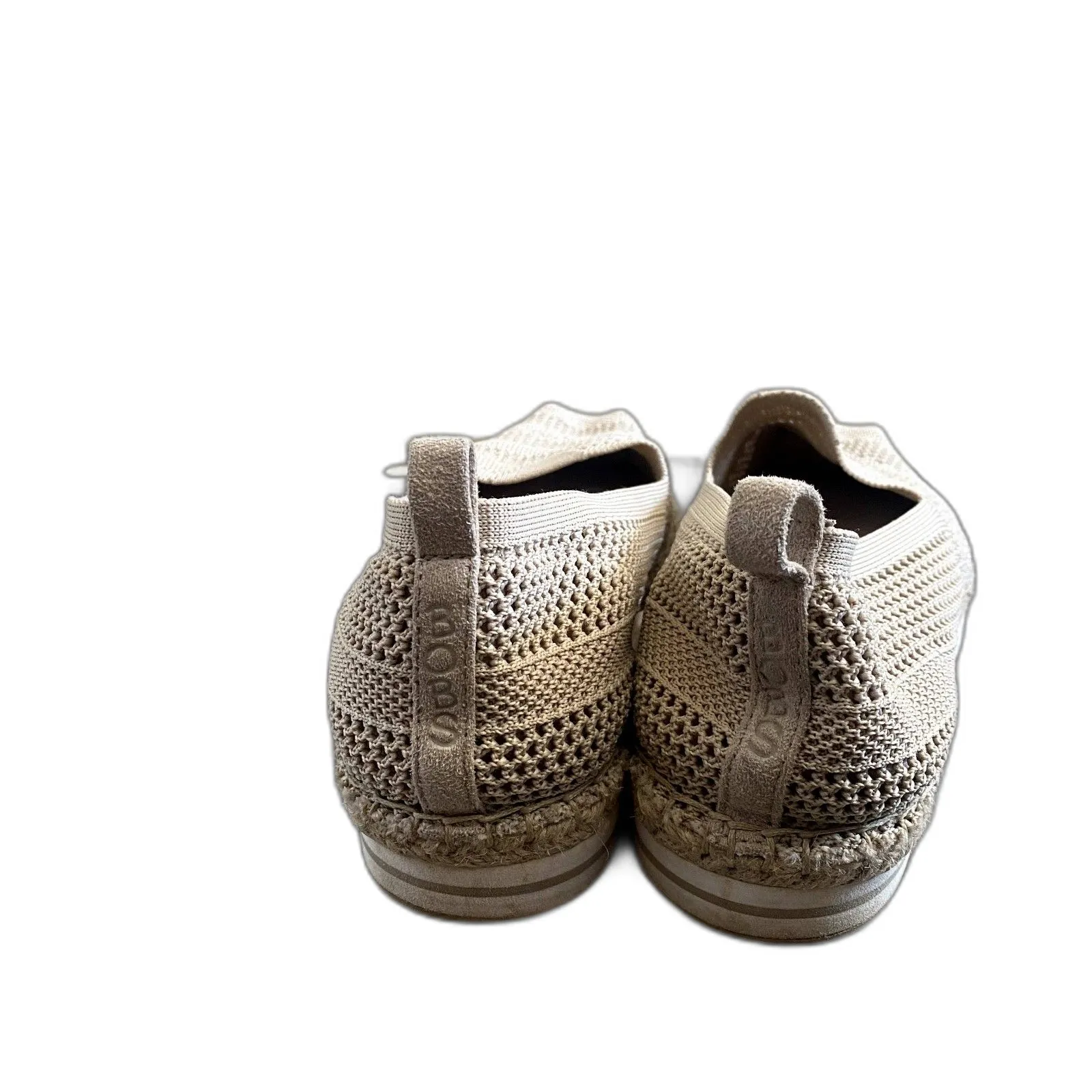 Bobs by Skechers Breeze Bird Song Slip On Espadrilles Tan‎ Woven Size 9 - Image 4