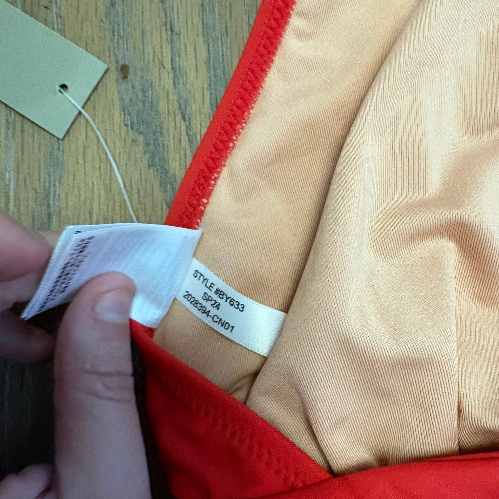 J. Crew Bright Red DD Halter Tie Back Bikini Top Large Swimsuit Resortwear - Image 7