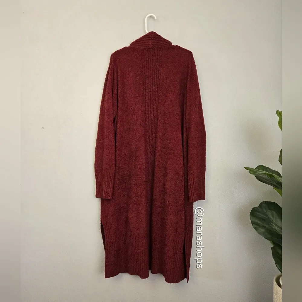 Barefoot Dreams Cozy Chic Lite Catalina Long Cardigan RoseWood - Image 7