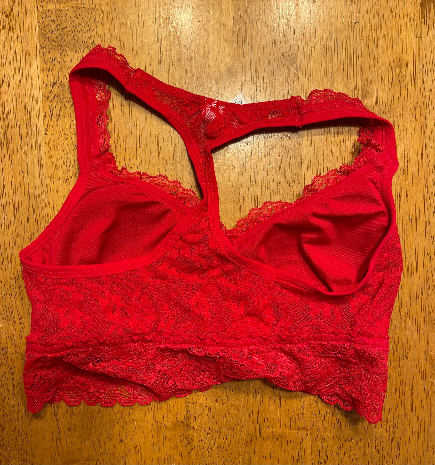 Sports Bra Small Red/lace/padded - Image 5