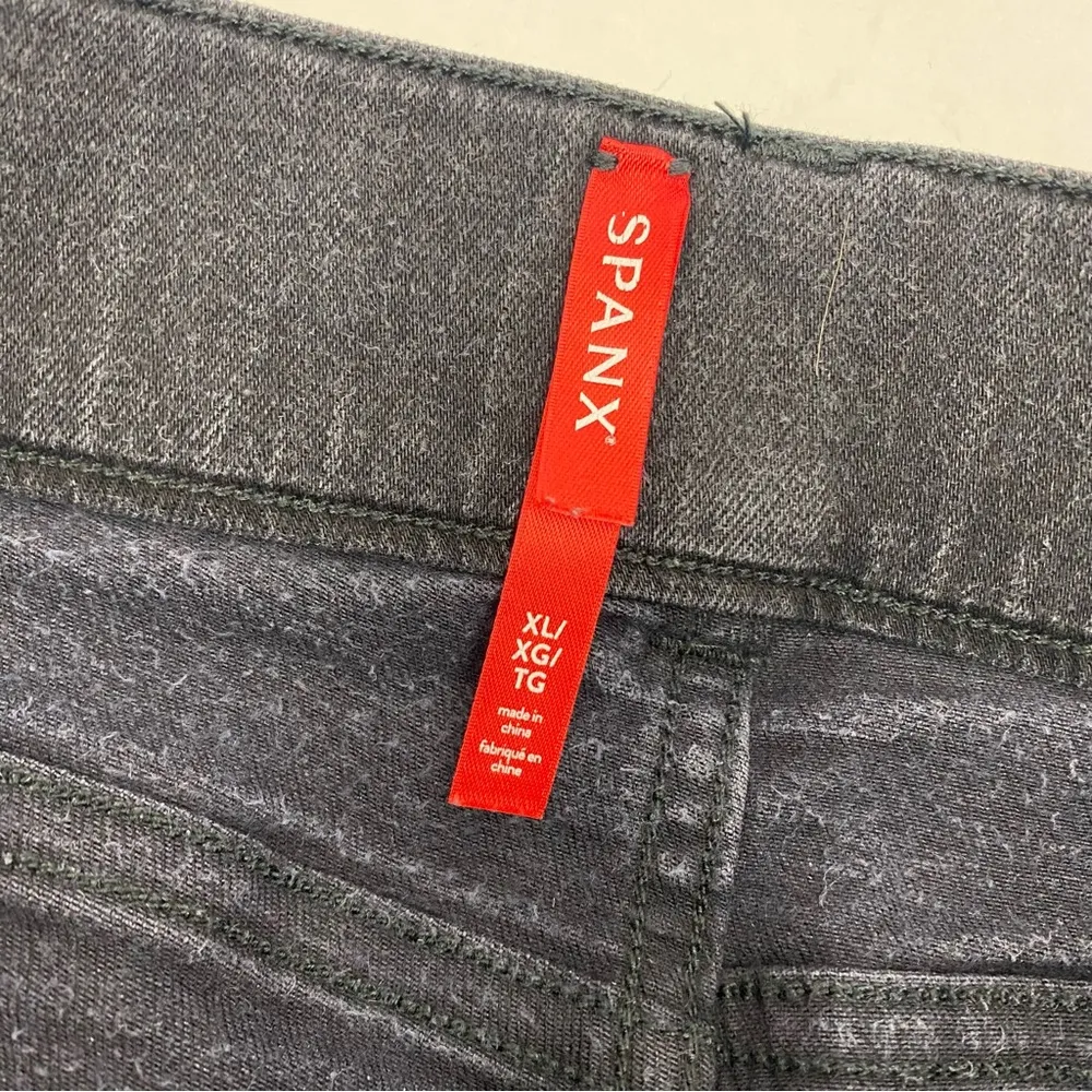 SPANX Ankle High Rise Skinny Jeans: Black - Image 11