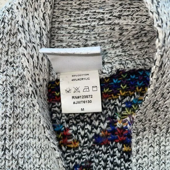 Northern Angel Aztec Southwestern Open Front Long Cardigan Duster Sweater M‎ Size M - Image 3