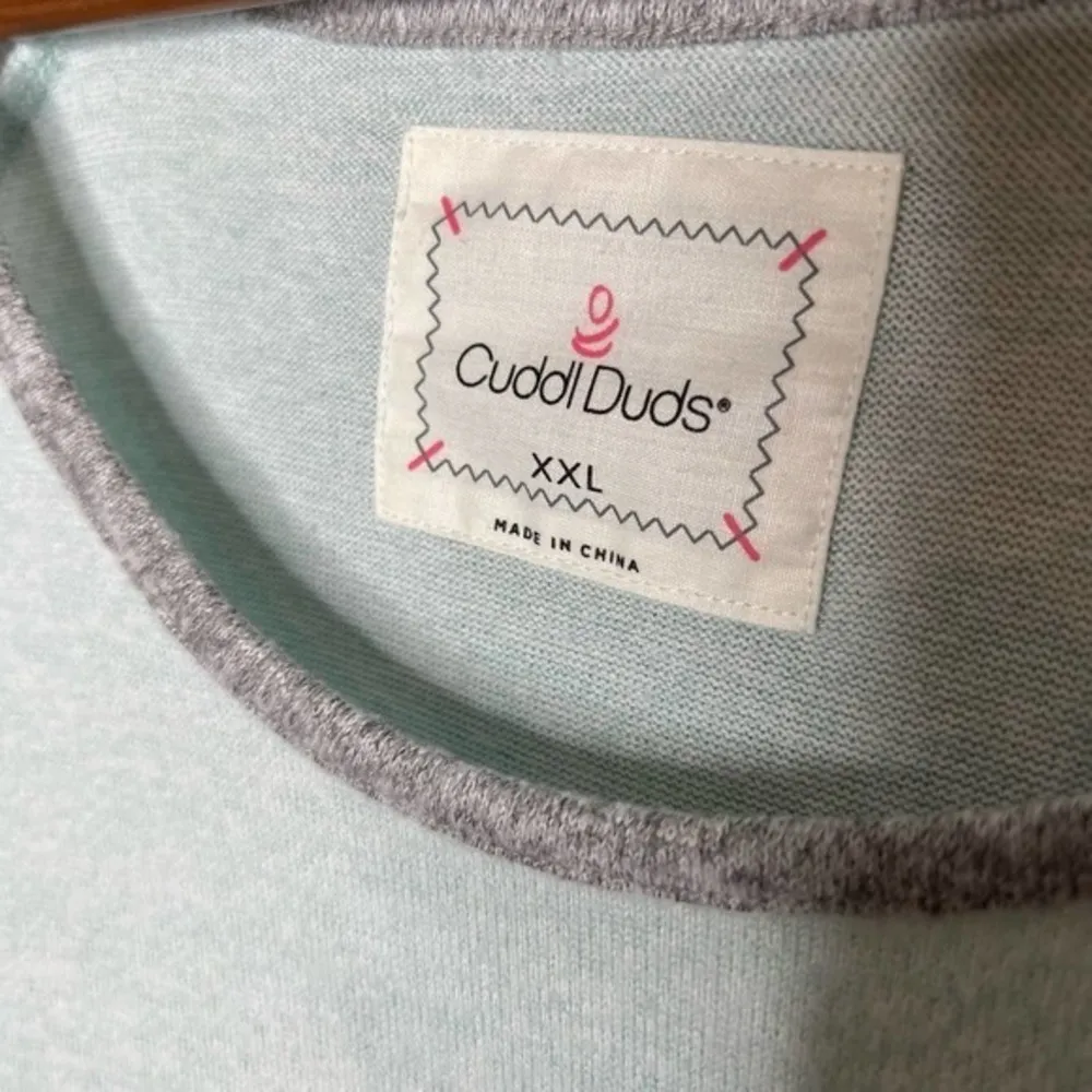 Cuddl Duds plus size pullover color block pullover sweatshirt top pockets sz XXL - Image 2