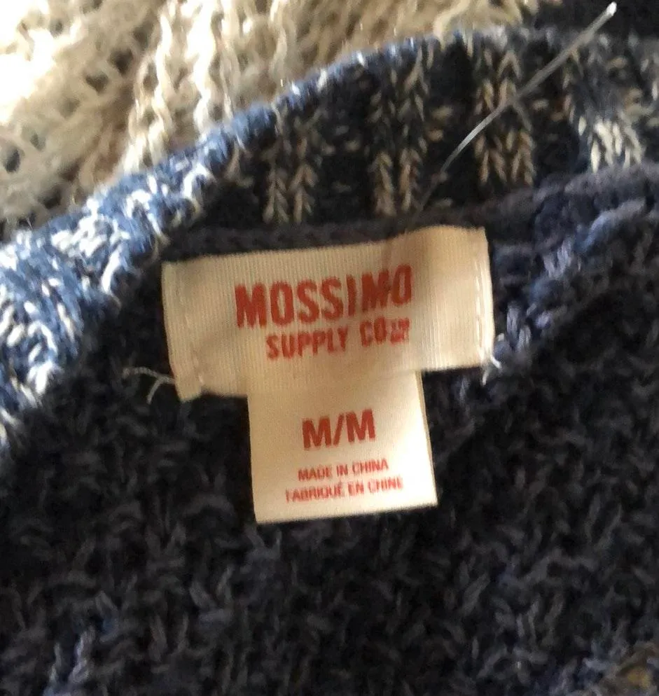 Blue&Cream Knit Top Size M - Image 6