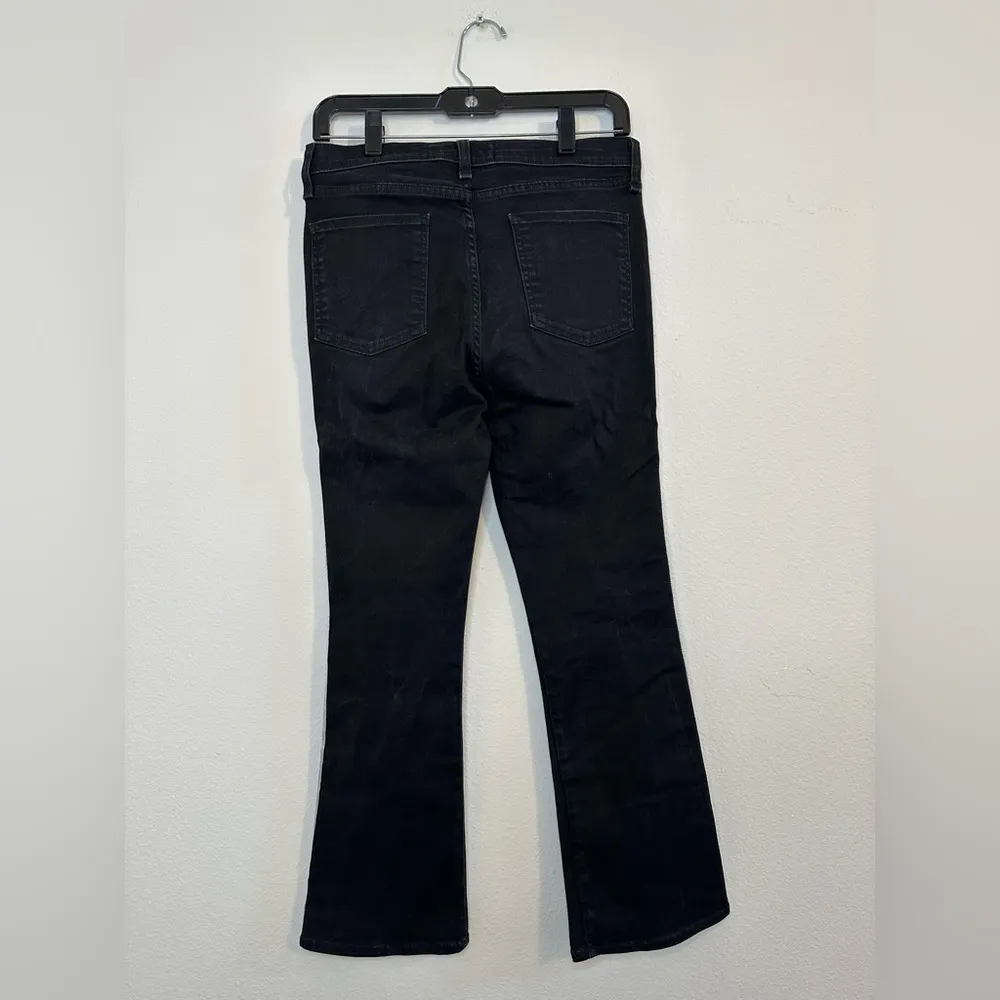 Veronica Beard Raven Black Stripe Carolyn 10" Baby Boot Jean 28 - Image 6