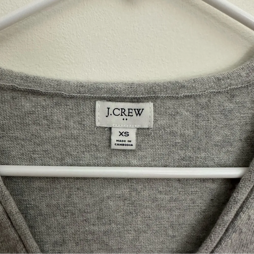 Gray J Crew V Neck Sweater - Image 3