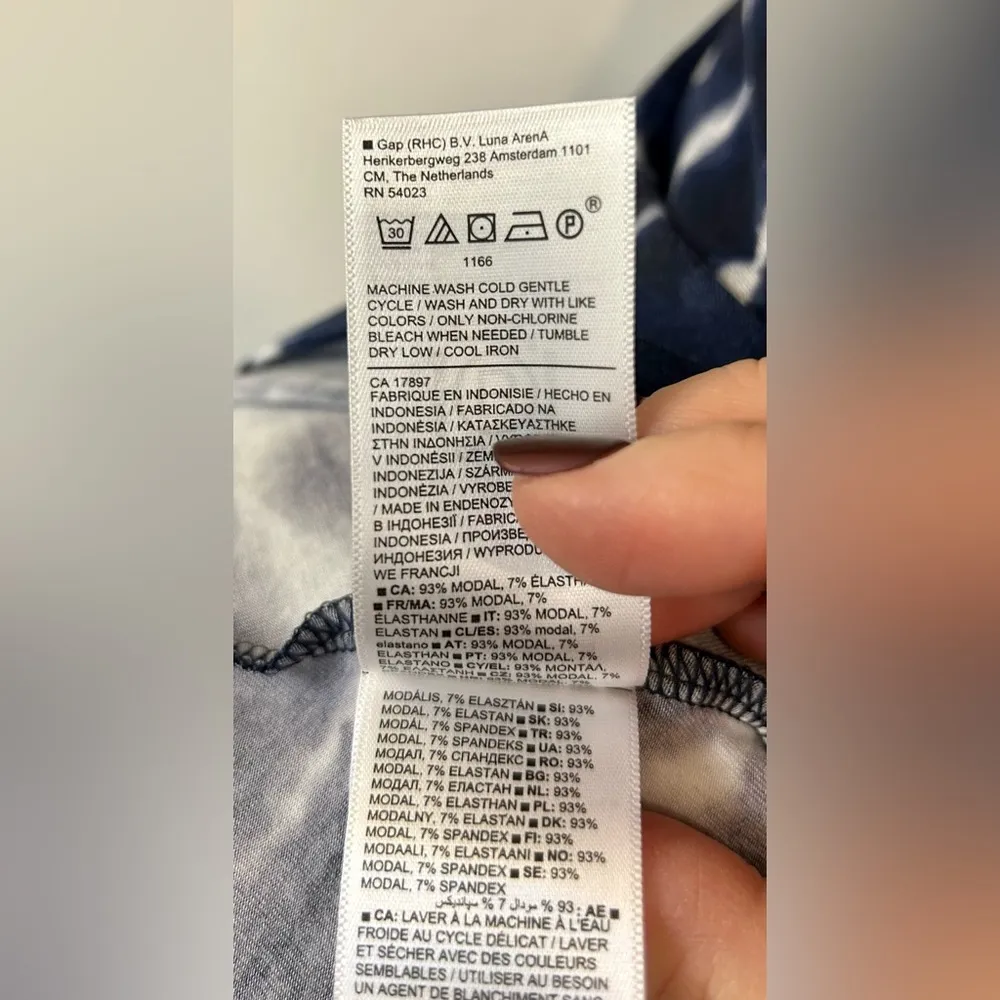 Athleta Santorini Thera Dress Tie Dye Stripe Dress Navy Size Small - Image 13