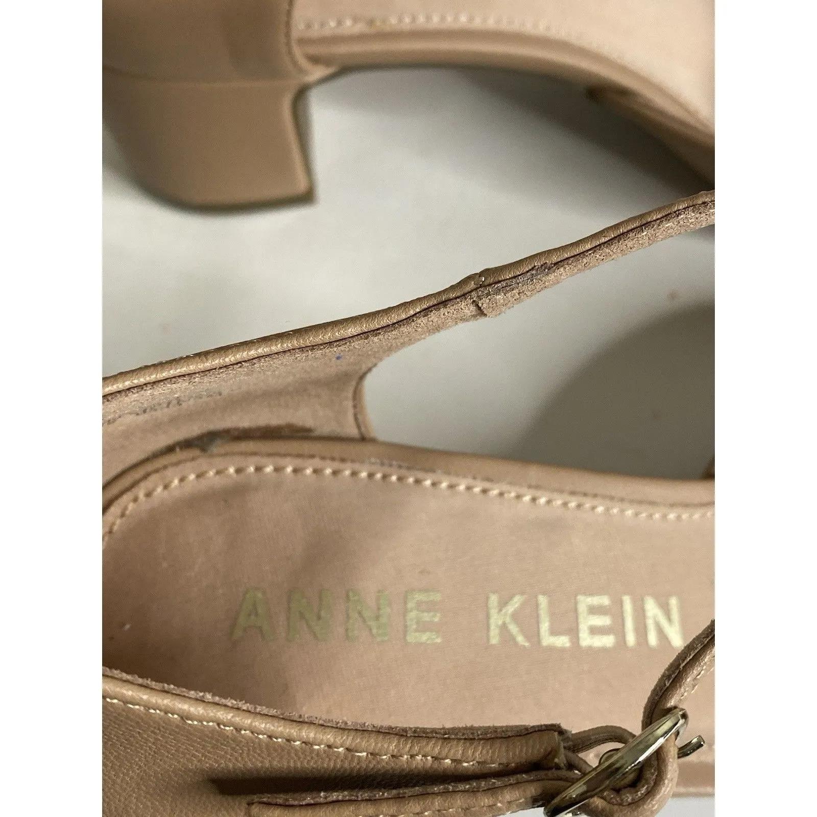 New Anne Klein Iflex Mary Janes Shoes Cream,  6.5M Vegan Leather - Image 5