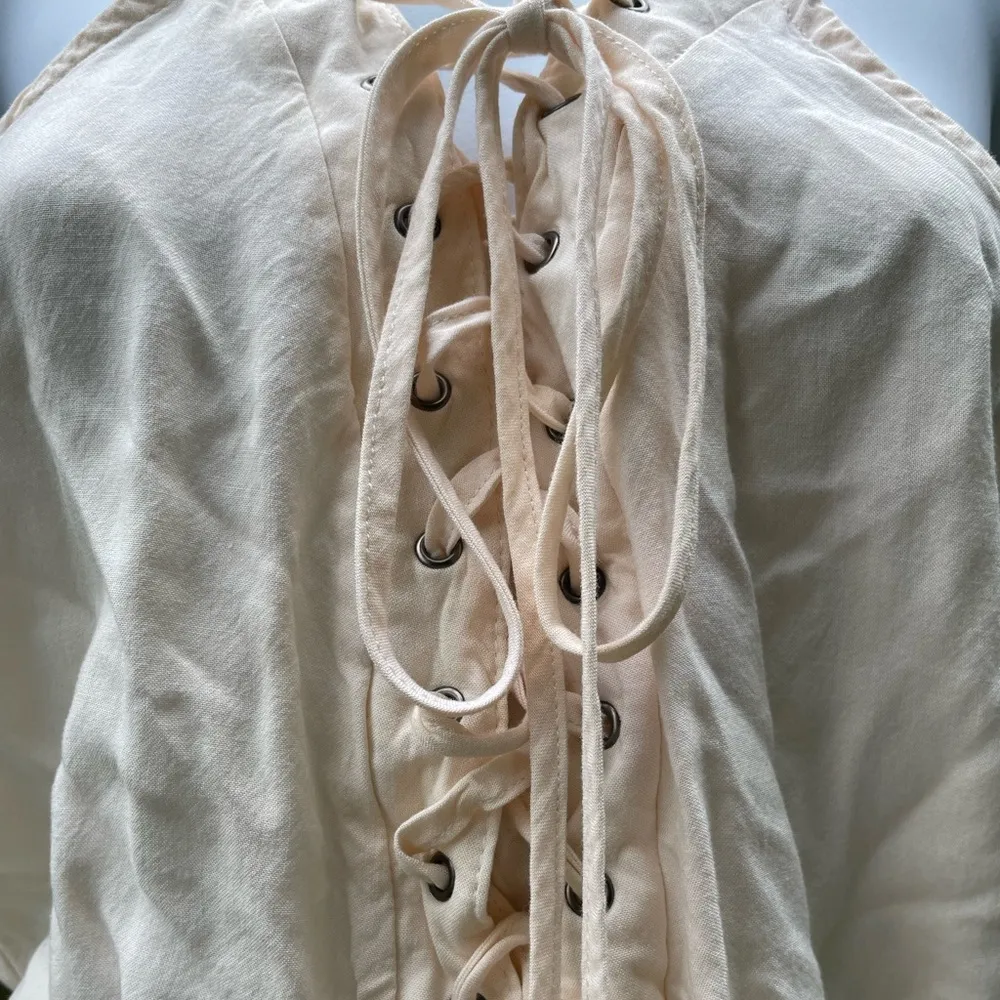 Sweet Journey Cream tie front romper - Image 4