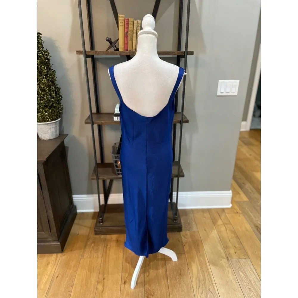 baum und pferdgarten Agamora Midi Slip Dress Dress Blue Womens Size 40 US 8 - Image 12