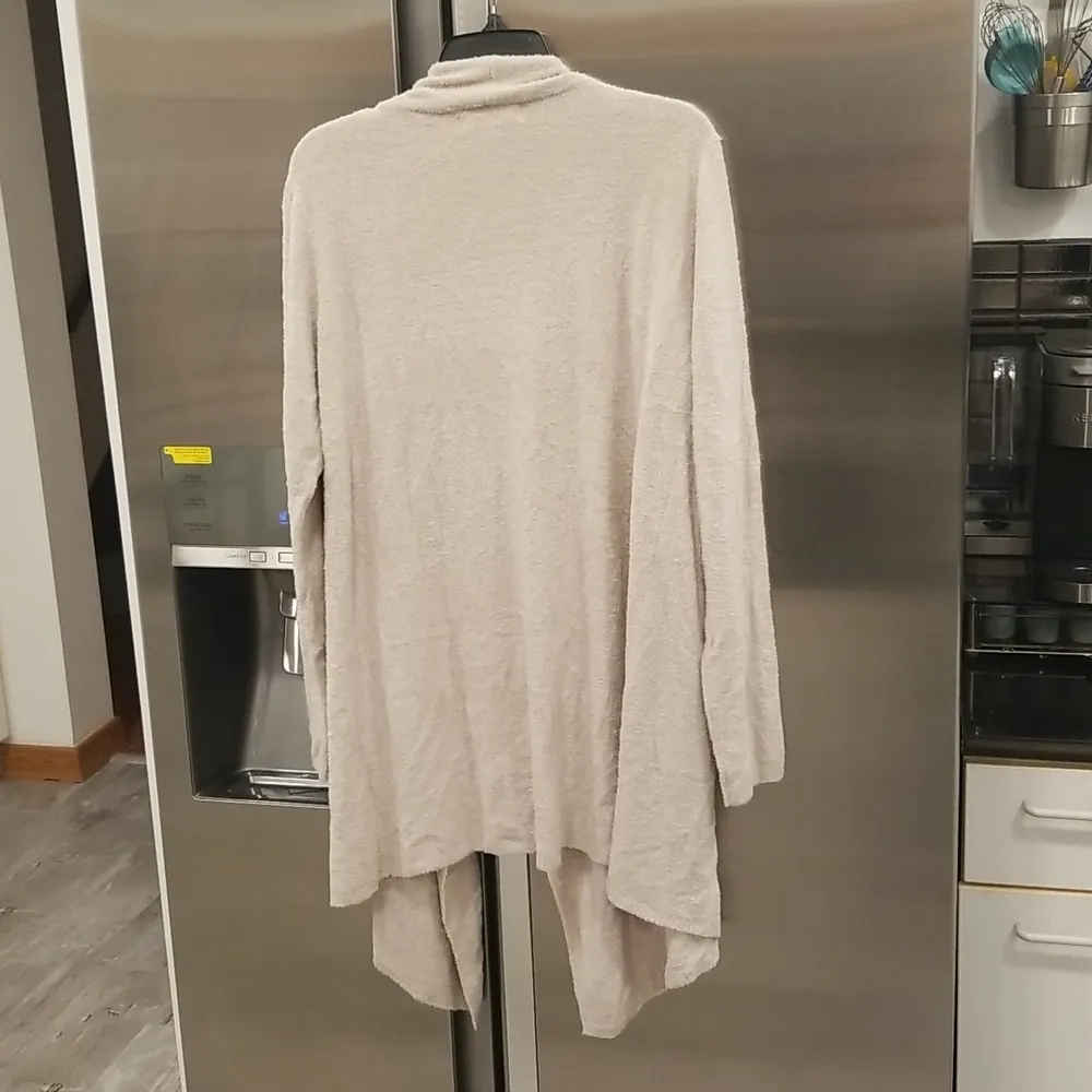 đź’•BAREFOOT DREAMSđź’• Bamboo Chic Lite Calypso Wrap Cardigan Stone 1X NWT - Image 5