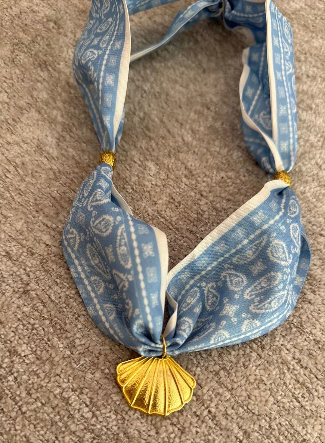 Scarf Necklace Blue - Image 2